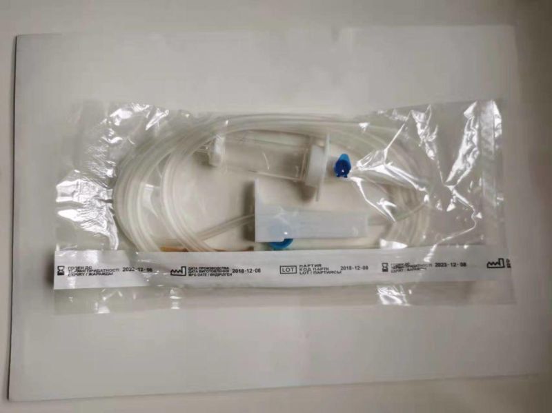 IV Infusion Set with Luer Slip or Luer Lock on The Needle