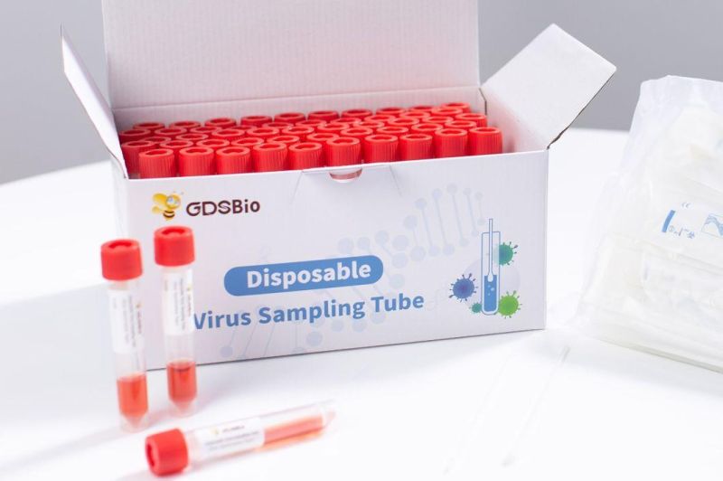 Nylon-Flocked Swab Disposable Sampling Tube Virus Transport Medium Vtm