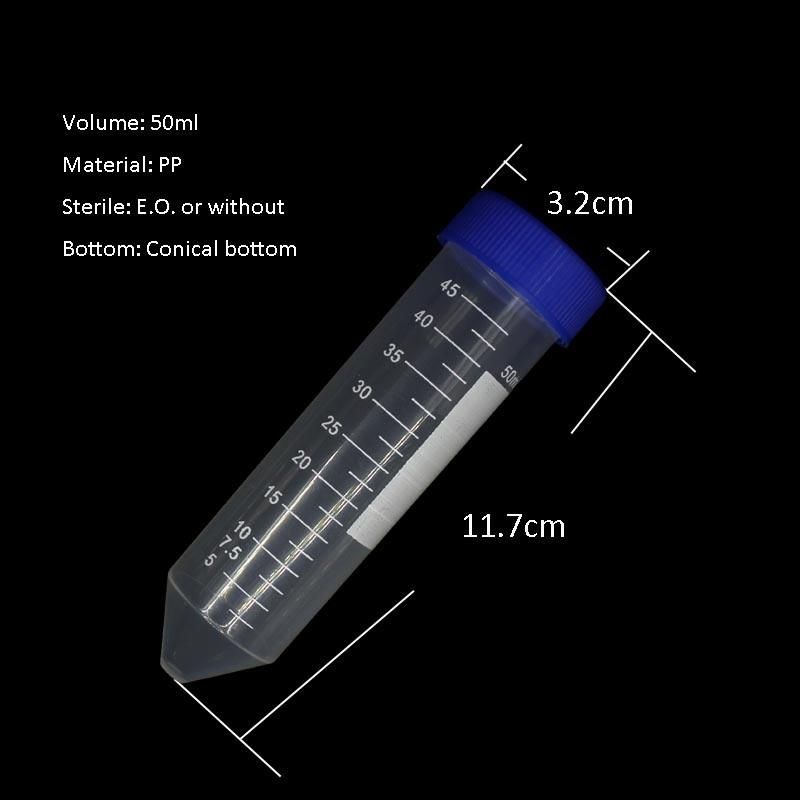 Hot Sale Bulked Disposable Laboratory Conical 50ml Centrifuge Tube