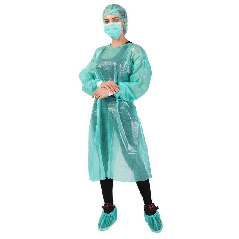 PP Medical Isolation Gown Level 2 Disposable Protective Isolate Clothing Non-Woven for Hospital