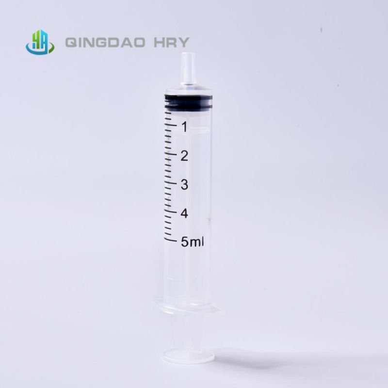 5ml Disposable Syringe Luer Slip Without Needle From Professional Manufacture with FDA 510K CE&ISO Improved for Vaccine Stock Products and Fast Delivery