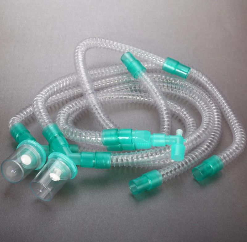 Medical Instrument Disposable Anaesthesia Breathing Circuit Tube with Water Trap for Ventilator