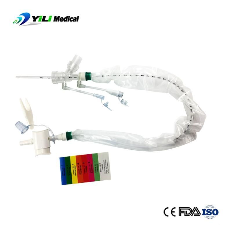 Medical Disposable Closed Catheter 24h Clothed Suction Tube for Adult