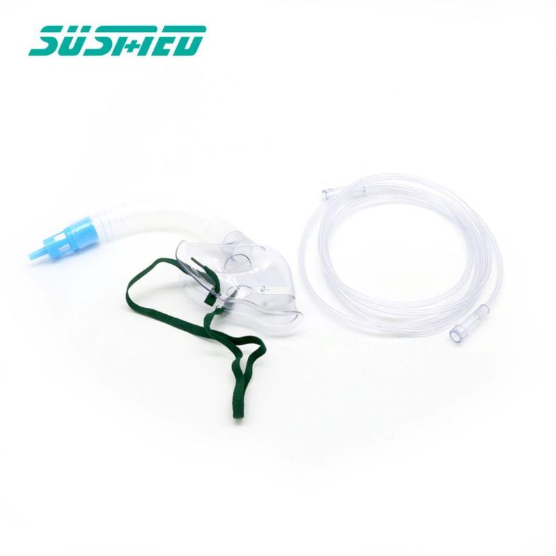 Medical Disposable PVC Oxygen Mask with 7 Diluters