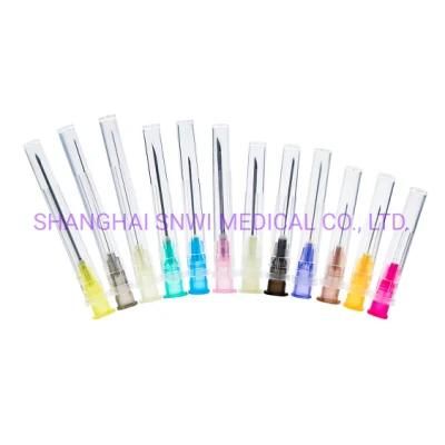 Medical Disposable Sterile Stainless Steel Syringe Needle Hypodermic Injection Needle (16G-31G) with CE ISO