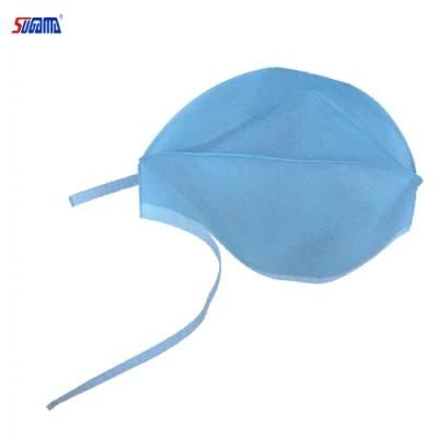 Wholesale Disposable Nonwoven Medical Doctor Surgeon Cap with Ties and Elastic Hospital Operating Doctor Head Cover