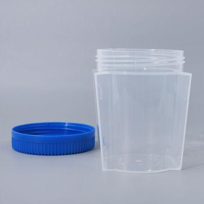 New Design Sterile Stool Test Plastic Urine Square Container