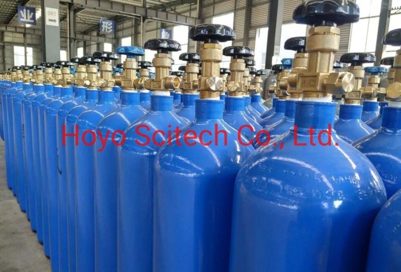 Hot Sales 4L 6.3L 10L 40L Seamless Al Steel Industrial Medical Argon/CO2/Gas/Air/Oxygen Cylinder
