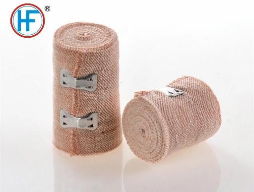 Mdr CE Approved Wholesale Wrapmetal Clip Fabric First Aid Bandage for Clinical Hospital