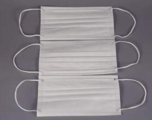 White 3ply Disposable Medical Mask with Meltblown Filter Consumable Supply Facemask