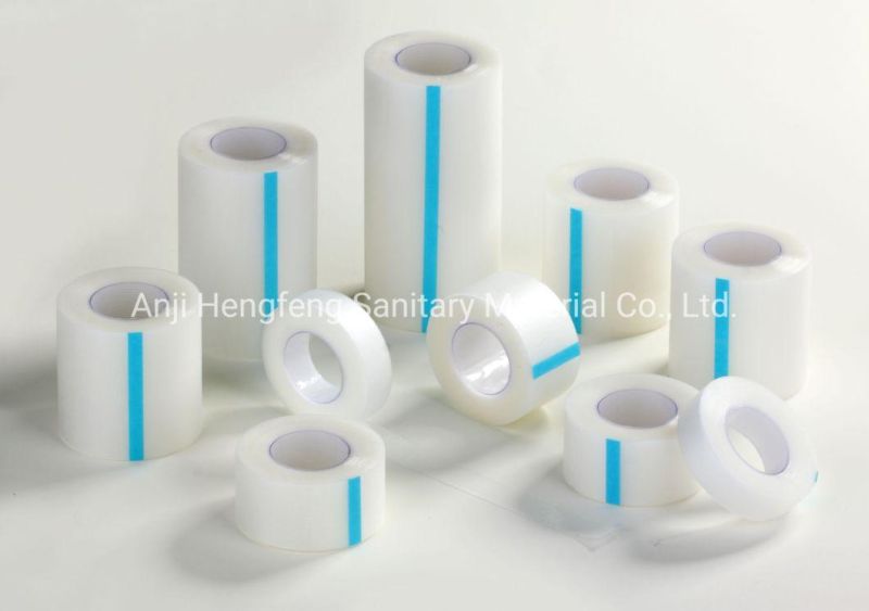 Mdr CE Approved Disposable Soft Transparent Surgical Plaster Tape for Clinical Hospital