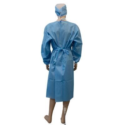 Virus Protective Clothing Patient Suit CE ISO Pb70 Disposable Standard Surgical Gown