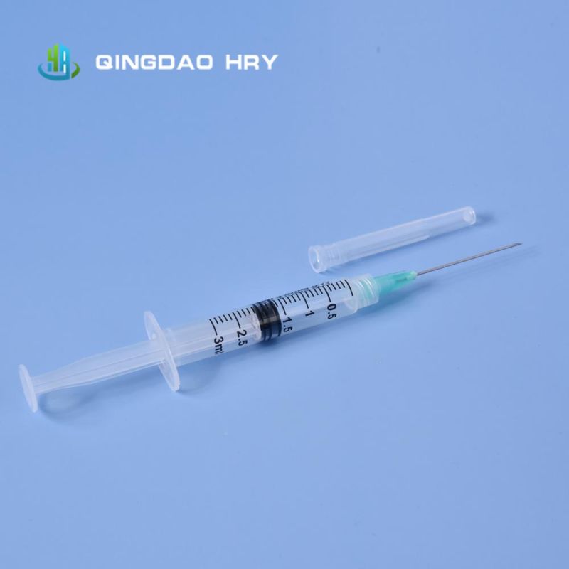 Ready Stock Products of Disposable 3ml Low Dead Space Syringe for Vaccine Injection CE FDA ISO 510K