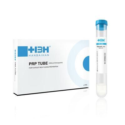 8ml Medical Prp Tube Platelet Rich Plasma Prp Tube with Gel Pet / Glass Prp Tube
