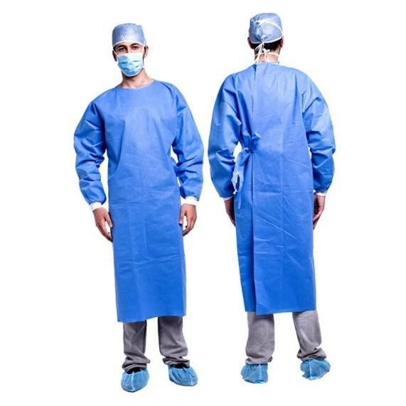 Custom Breathable Antibacterial Fluid-Resistant Disposable Surgical Gowns