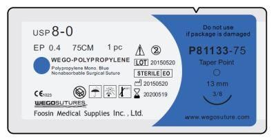 High Quality Polypropylene Surgical Sutures with Small Needle