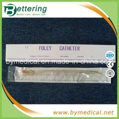 Medical Disposable 2 Way Latex Foley Catheter with Silicone Coated