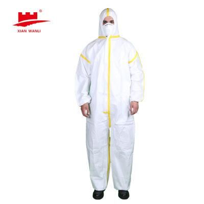 Disposable Isolation Coverall PE Coverall PPE Sterile CE Certificate Disposable Disposable Coverall Kiteks