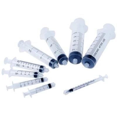 Disposable Medicalplastic Luer Lock Syringe with Needle