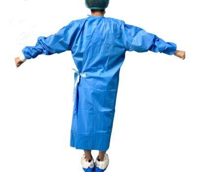 Disposable Lightweight and Flexible Long Sleeve Medical Surgical Isolation Gown