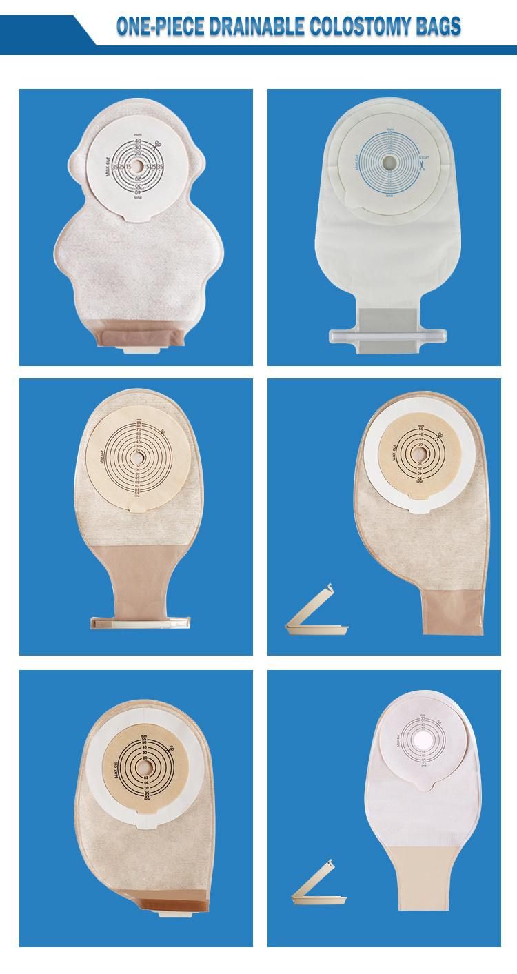 Drainable Two Piece System Ostomy Pouch Colostomy Bag with Hydrocolloid Barrier Economical