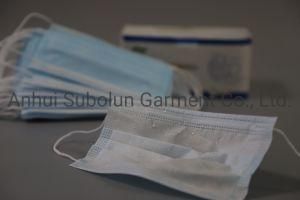 in Stock Non Woven 3 Ply Disposable Medical Surgical Face Mask