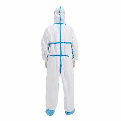 Surgical Supplies Materials Safety Clothes Type 5/6 Disposable Coverall Manufacture with Logo Printing