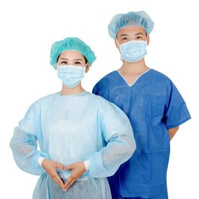 Not Sterile Hospital Clothing Patient Gown Disposable Isolation Gowns