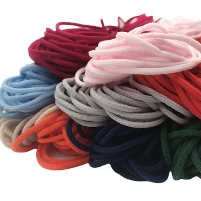 Color Elastic Earloop Round Flat 2.5mm 3mm 5mm 7mm Earloop One-Stop Supply Face Mask