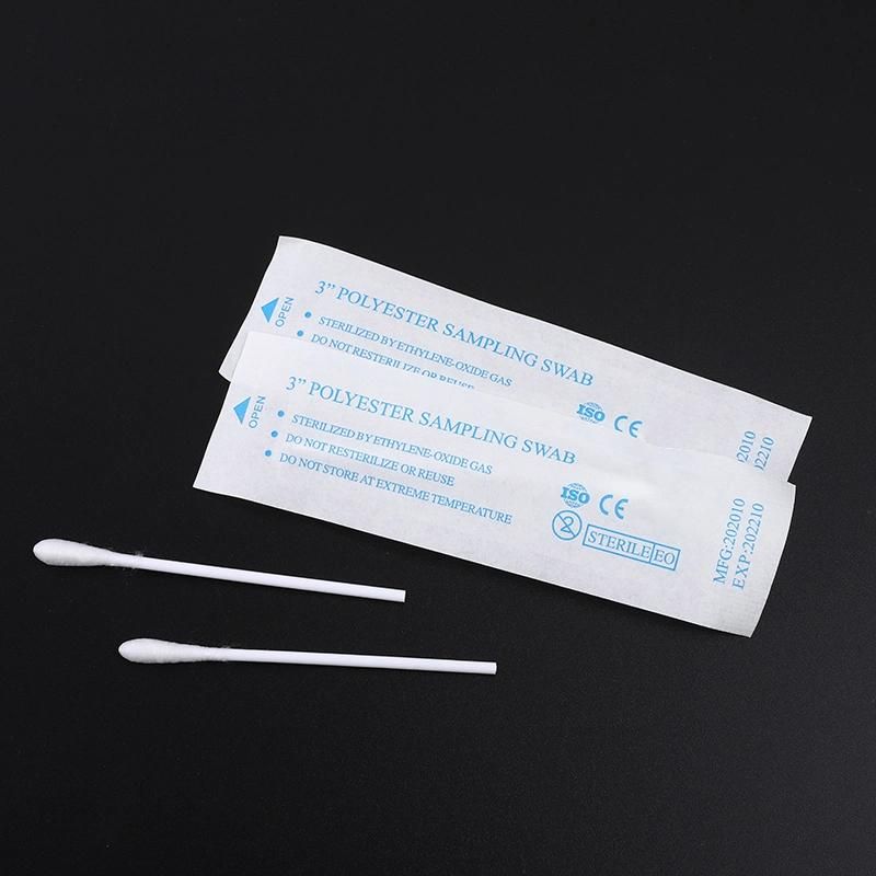 Cheap Price Sterile Test Sampling Cotton Round Polyester Swab