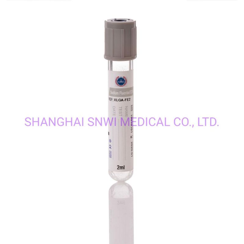 Disposable Medical Equipment Sterile Glass Pet Blood Test Purple EDTA K2/K3 Vacuum Blood Collection Tube with CE ISO