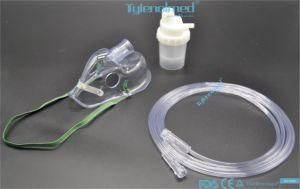 Medical Grade Soft PVC Nebulizer Mask with 2.1m Tubing Ce/ISO Certificated