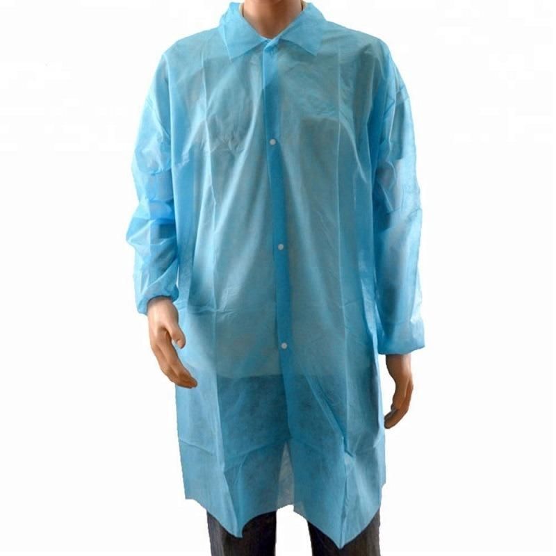 Disposable Visitor Lab Coat PP Non Woven