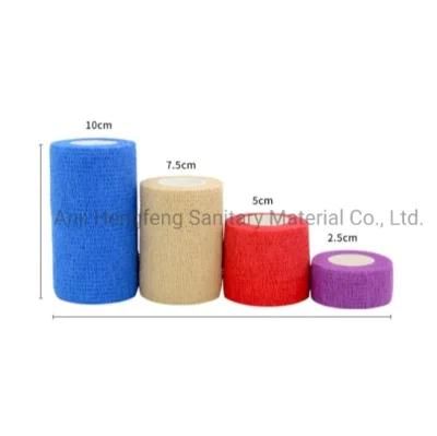 Veterinary Horse Medical Self-Adhesive Cohesive Bandage with CE FDA ISO