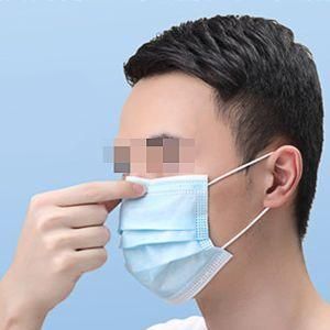 Medical Disposable Medical Mask Breathable Adult Blue Three-Layer Protective Medical Mask for Doctors with Ce