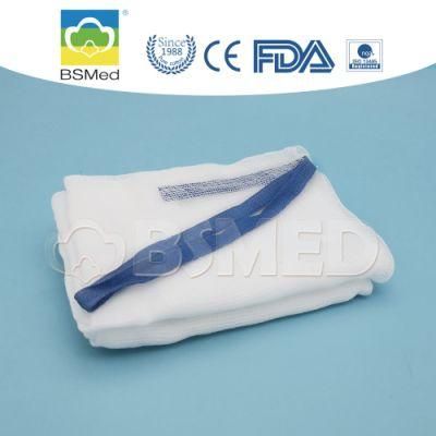 Sterile X-ray Detectable Medical Gauze Lap Sponges with Blue Loop