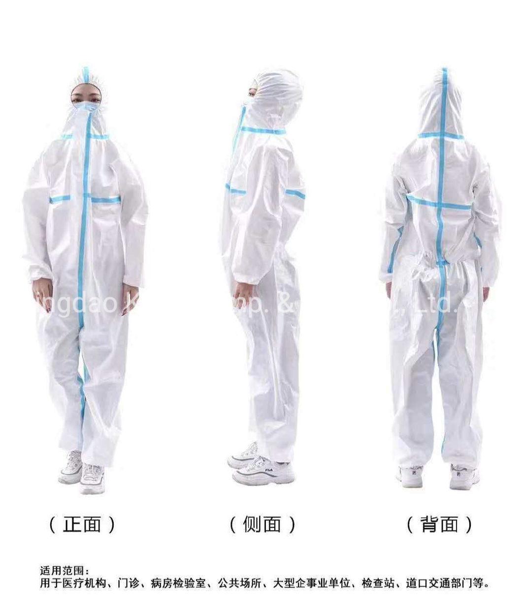 Yellow PP Safety Clothing Civil Use Disposable Isolation Gown