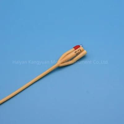 Silicone Coated Latex Foley Catheter Medical Instrument