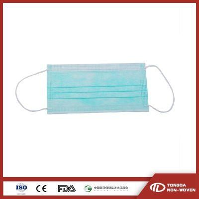 Wholesale China Manufacturer High Quality Cheap Mascarillas Blue Non-Woven 3ply Earloop Surgical Medical Disposable Face Mask