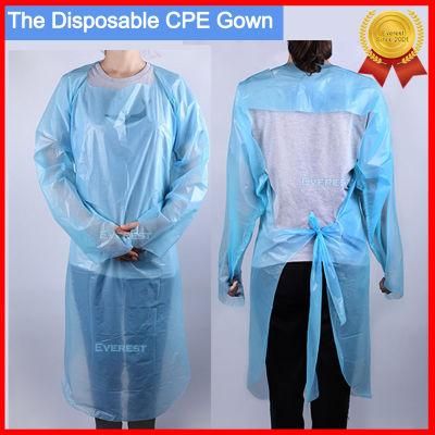 Disposable Open Back CPE/PE Gown