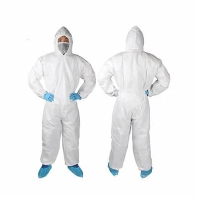 CE, ISO13485, ISO9001, En 14683: 2019 Protective Non Woven Microporous Coverall