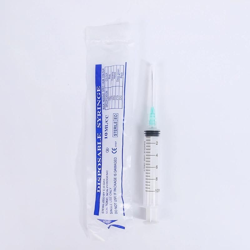 Widely Used Safety Medical Product Vaccine Syringe with Needles 10ml