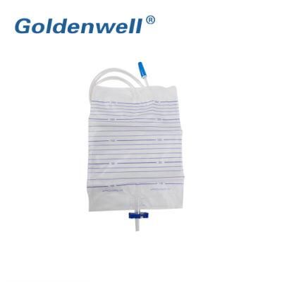 2000ml Disposable Medical Urine Meter Drainage Bag with ISO