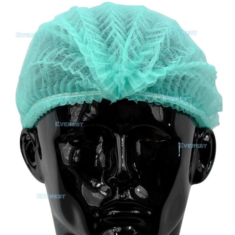 Disposable Surgical/Medical Head Cover Mob Cap Hat Hair Net Non Woven Hair Hats for Hospital Food Industry