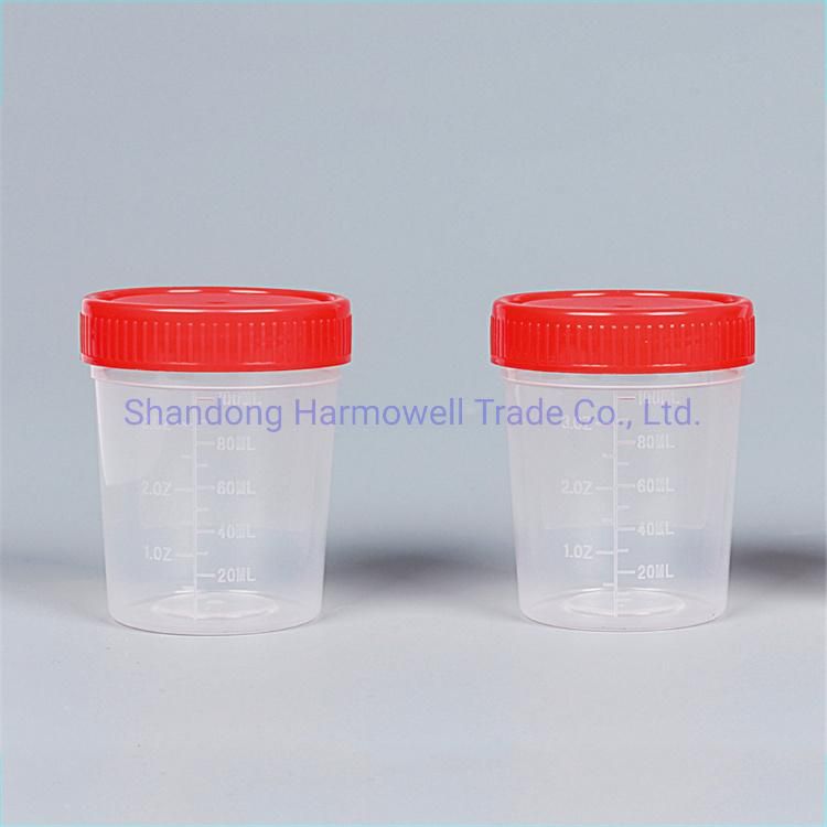 Disposable Plastic Urine Specimen Container for Hospital Supply