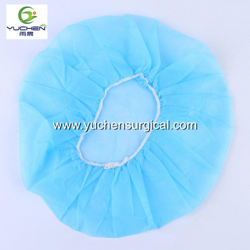 High Quality Disposable Nonwoven Bouffant Cap for Nurse in Hospital