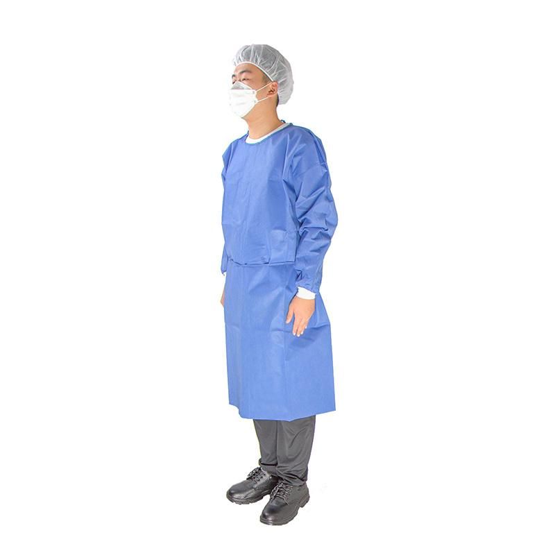 OEM/ODM PP Fluid Resistant Waterproof Non Woven Disposable Surgical Splash Protective Isolation Gown