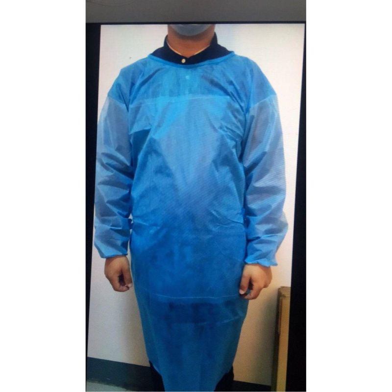 Surgical Gown SMS Doctor′s Surgical Gown Isolement Blouse Chirurgicale Disposable Patient Medical Doctor Gown Sterile