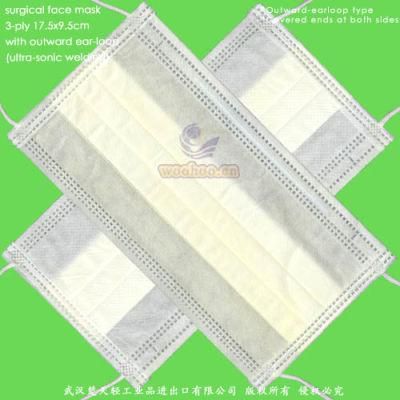 Disposable Nonwoven PP Surgical Face Mask with Earloop