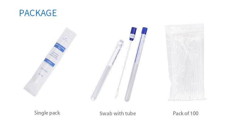 Fast Shipping Surgical Sterile Medical Cotton Test Single Swab